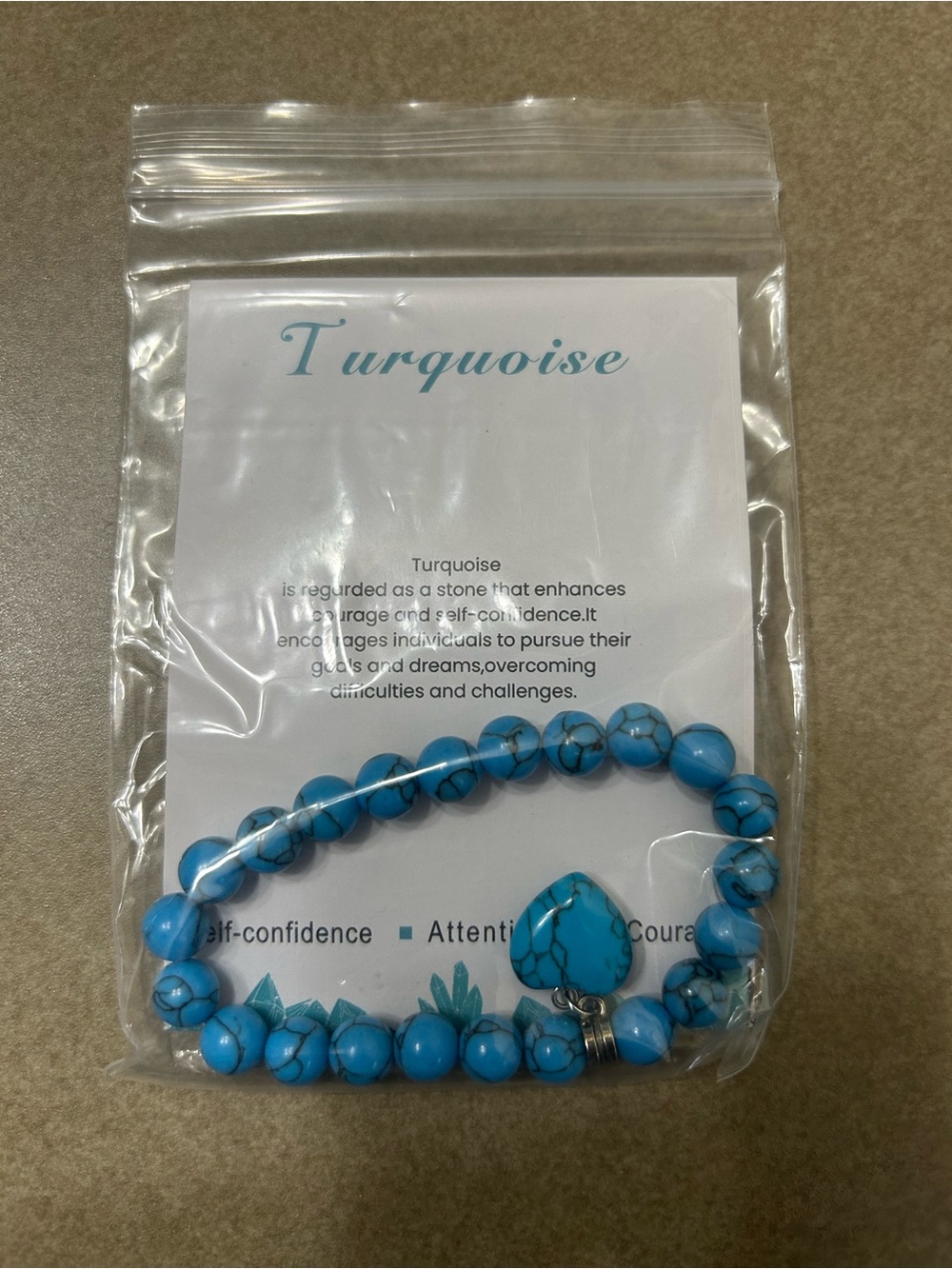 Turquoise Beaded Heart Bracelet - Women Accessories